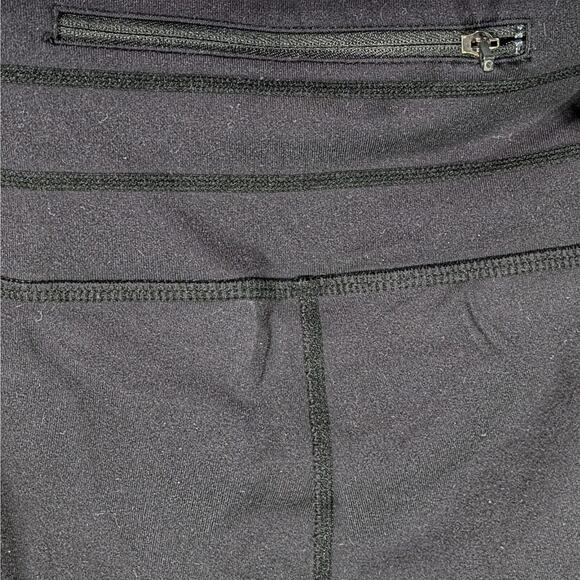 LOT 2 Athleta Replay Reflective Cropped Leggings Running Solid Black Medium - Picture 8 of 9